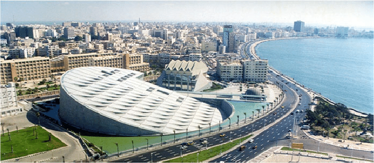 <span>At the Bibliotheca Alexandrina</span>