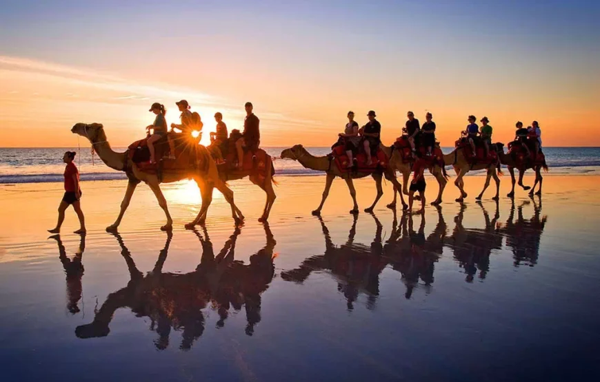 Camel Ride and Sunset at the Lagoon